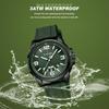 NAVIFORCE Analog Military Sports Watch Green Silicone Strap Unisex Waterproof