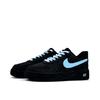 Nike Air Force 1 Ice Dust Leder Abriebfest Niedrig geschnitten Skateboard Schuhe Unisex Schwarz Weiß CW2288-001(Team1615)
