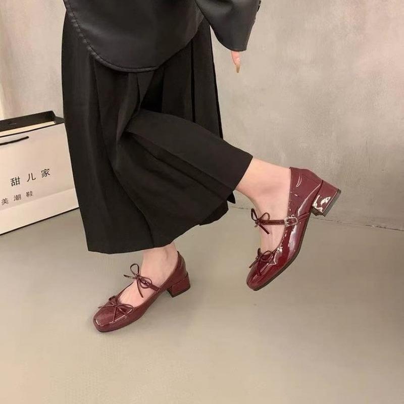 2025 Spring Autumn Women Shoes Fashion Butterfly-knot Shoes Casual Low Heel Dress Street Style Shoes
