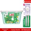 Soft Silk Toothbrush 2-Pack & Liby Laundry Pods Bundle