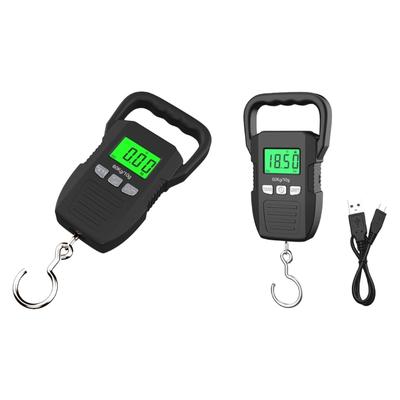 Commercial Heavy Duty Digital 60kg Capacity Hanging Scale with Backlit for Luggage Fish Fishing with Comfortable Handle
