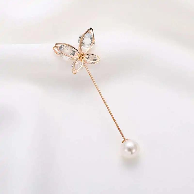 Elegant Pearl Waist Pin and Brooch for Women