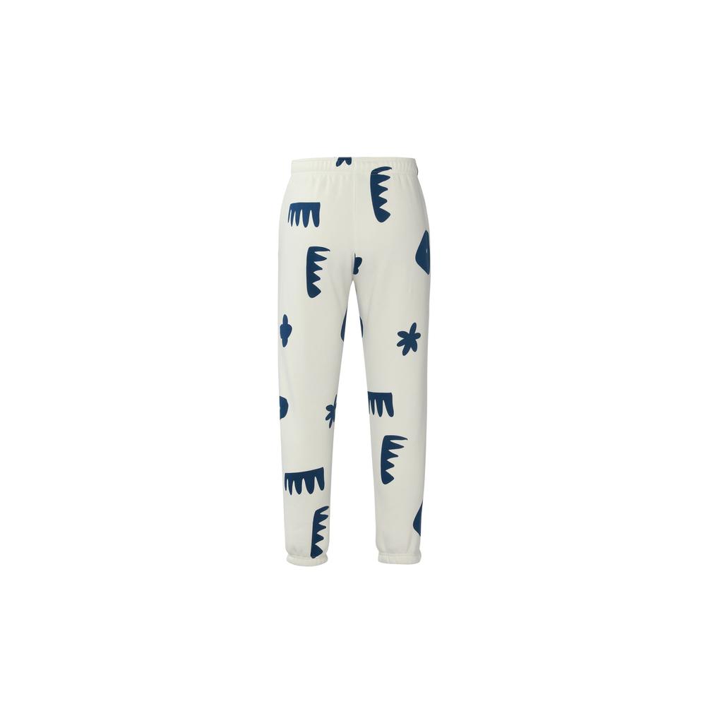 Jordan X Mia Lee Artist Collaboration Patterned Elastic Cuff Sweatpants Women Bottoms White DV2009-133