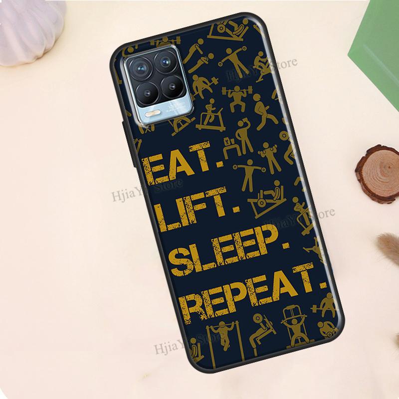 Gym Fitness Bodybuilding For Realme 10 Pro Plus C55 C35 C33 C31 C30 C21Y GT Neo 5 OnePlus 11 10T Nord CE 2 Lite Case