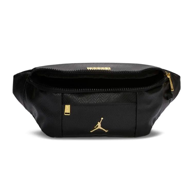 Jordan Minimalist Fashion High-Quality Basic Snake Pattern Polyester Leather Crossbody Chest Bag Waist Bag Unisex bags Black HA5507-013