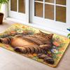 1Pcs Anti Fatigue Kitchen Rugs,  Cute Fat Tabby Print Waterproof Non-Slip Thick Cushioned Kitchen Mat Heavy Duty Comfort Standing Mat for Kitchen