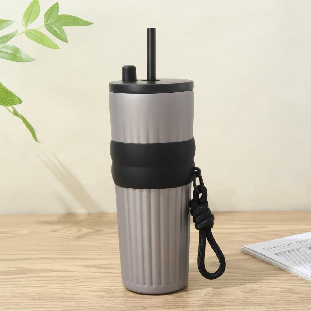 

316 Stainless Steel Vacuum Cup 710ML Direct Drinking Cup Portable Insulated Cup Office Workers срібний