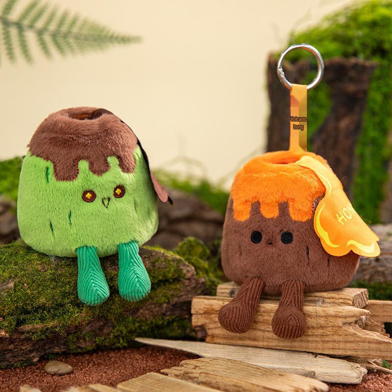Volcano, Dune, and Snow Mountain Stress Relief Plush Squeeze Toy - Ideal Desk Companion and Gift for Students, Boys, and Girls.