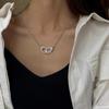 Stilvolle Handschellen-Halskette: Koreanische Schüler-Schlüsselbein-Kette für Damen, Perfektes Geburtstagsgeschenk für die beste Freundin