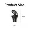 For MINI R Series Real Carbon Fiber Gear Shift Knob Head Cover Trim Panel Sticker Car Interior Mouldings Styling Accessories Kit