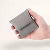 Portamonete COGURE, Vera Pelle di Vitello Ristretta, Bifold, Unisex, Confezionato in Scatola Regalo, COPECP, Rosa e Bianco