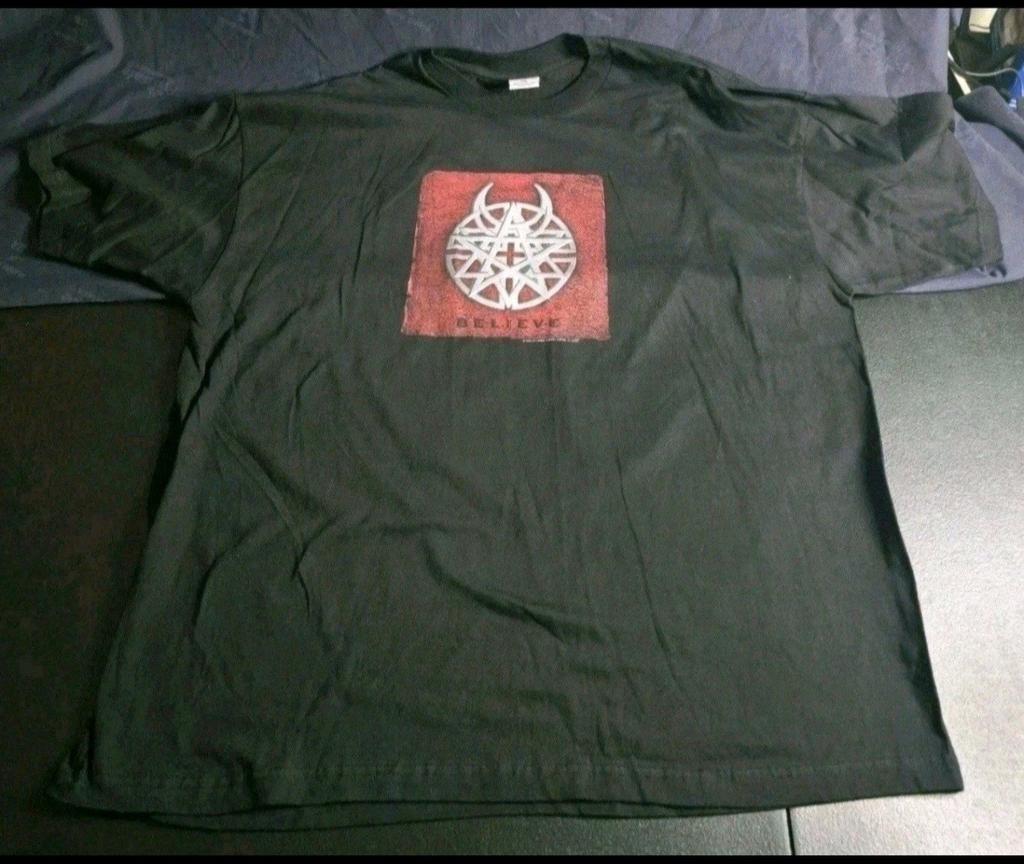 DISTURBED BELIEVE 2002 Tour T Shirt Black XXL Rock Band Metal Vintage Tee Unisex T-Shirt