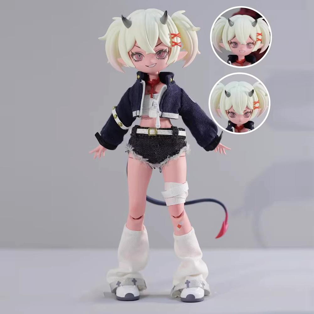 Na stanie Oryginalne Diabelskie Rogi Bjd Blind Box 1/8BJD Ruchoma Lalka Ozdoba Kreatywna Modna Zabawka Wykwintna Lalka Chłopcy Dziewczynki Prezenty