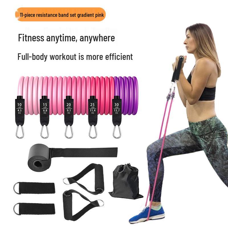 Multifunktionales TPE Elastisches Fitnessband Stangen-Set