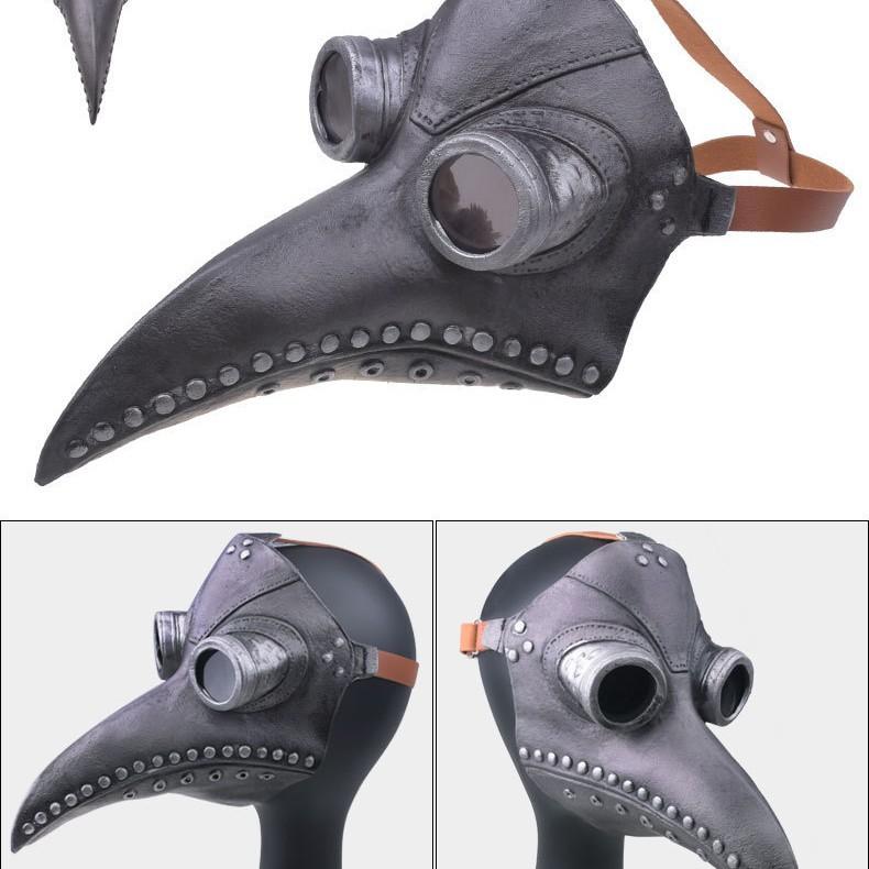 2020New European and American punk-style plague doctor bird beak mask for Halloween costume parties
