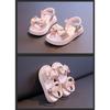 New Summer Kids Beach Shoes, Cute Bow & Heart Solid Color Girls Sandals for Little, Medium & Big Kids