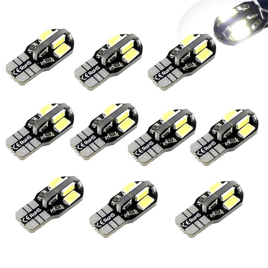 20 X T10 194 168 W5W 5730 8 Led Canbus Smd White Car Side Wedge Light Lamp Bulb
