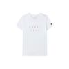 Fila Athletics Letter Print Solid Color Tennis Versatile Sports Fitness Casual Knit Short Sleeve T-Shirt Women Tops Jade-White A11W223104FWT
