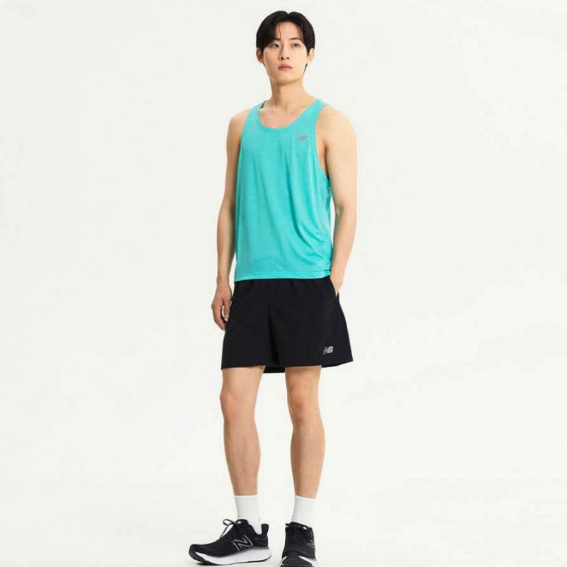 New Balance Nbnve4p091 Men Running 4 Part Shorts Black