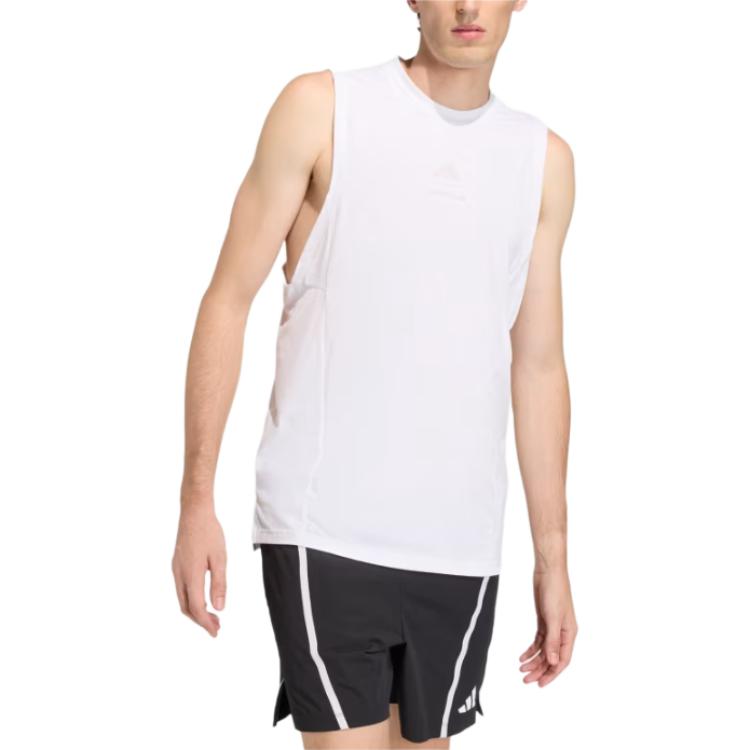 Adidas Les Mills Logo Round Neck Slim Fit Sleeveless T-Shirt Men tops KS5926