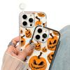 Drop-proof Halloween Pumpkin Phone Case for iPhone 17 Pro Max/16/15 Pro with Large Cutouts