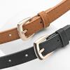Spänne Mockaläderbälte Casual Midjeband Mode Affärsmidjebälte För Kvinnor