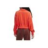 Nike Solid Color Logo Short Pullover Hoodie Women Tops Passion-Red DV7815-633