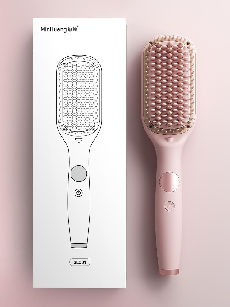 Electric Hot Comb Multifunctional Straight Hair Straightener Comb Negative Ion Anti-Scalding Styling Tool Straightening Brush