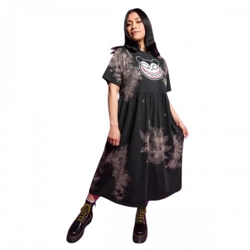 Noční můra před Vánoci Dámské/Dámské Strašidelné Medvídkové Midi Tie Dye Volné Šaty