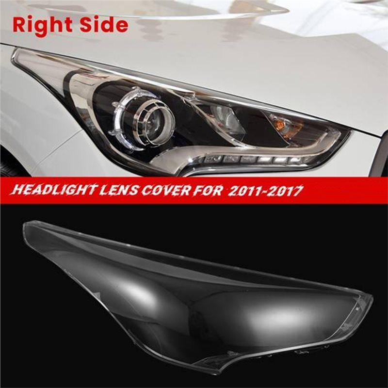 A28G-Car Headlight Lens Cover Left Side Head Light Lamp Shade Shell Glass For Veloster 2011-2017 Right