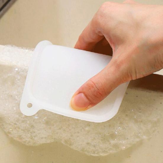 Cleaning Brush Soft Dense Bristles Easy To Rinse Versatile Drainer Household Scrubber Fruits Vegetables Dirt Removal Hanging Hole Cleaning Scrubber