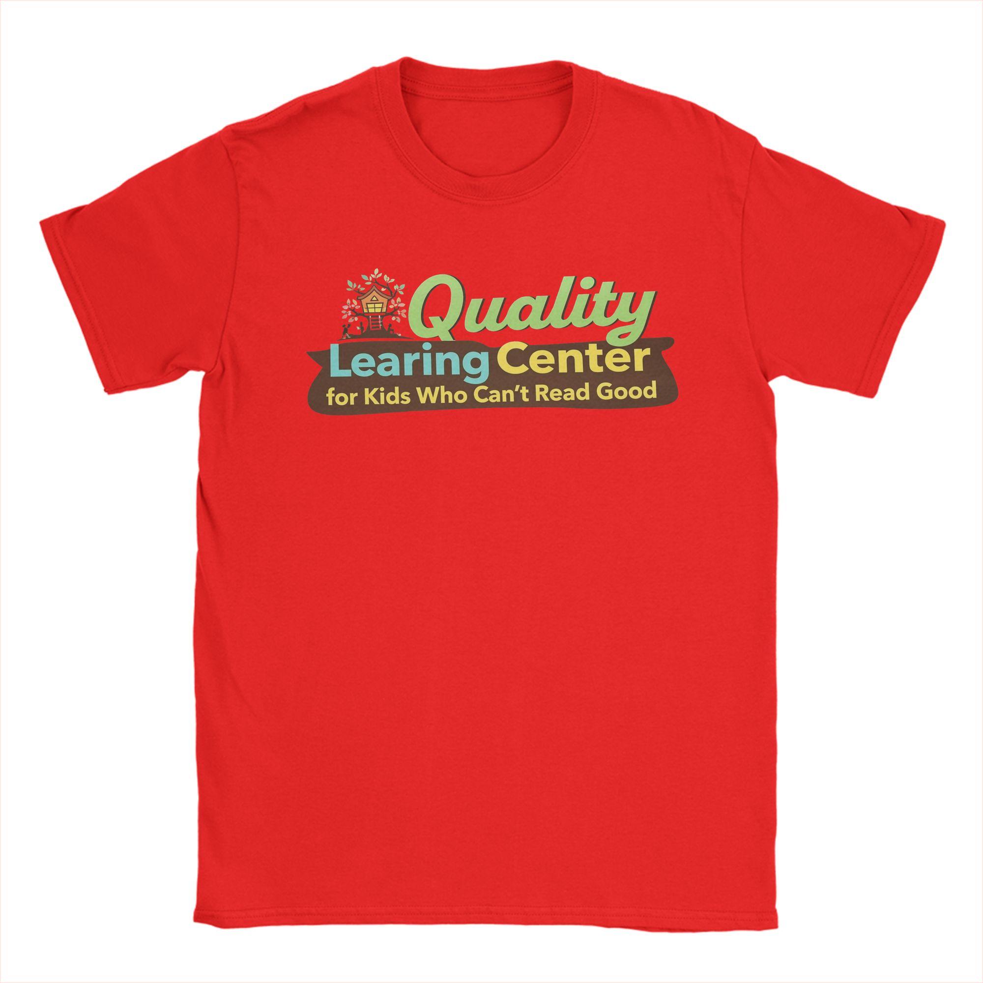 Men Quality Learing Center T Shirts  Cotton Tops Funny Short Sleeve Round Collar Tees Plus Size TShirts S