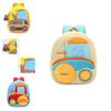 Entzückender Kinder Plüschrucksack mit Cartoon Bagger Design für Kleinkinder und Kindergarten