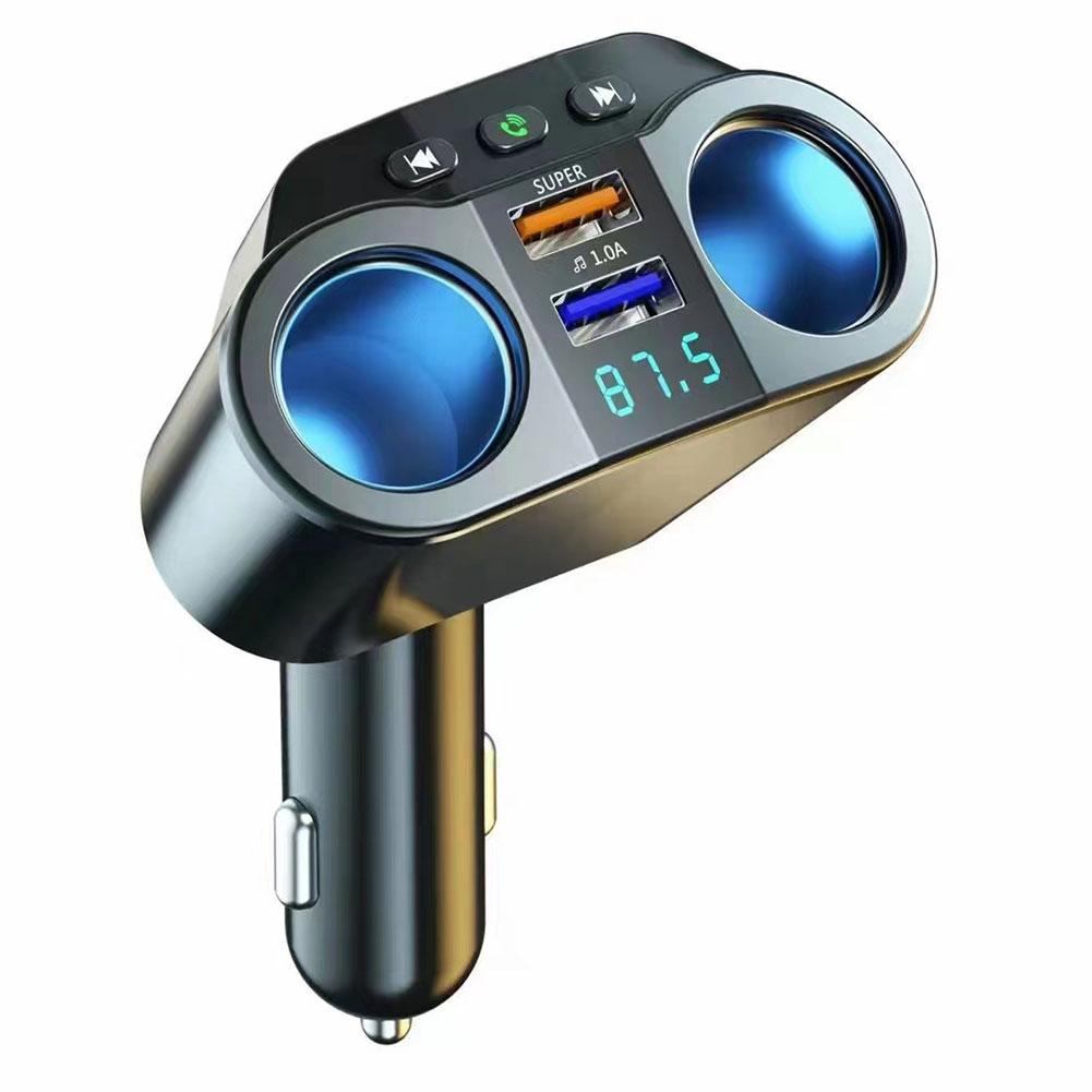 3.1A Dual USB Car Charger 2 Port LCD Display 12-24V Adapter Fast Lighter Socket Power Car Styling Cigarette Car Charger T4Q5