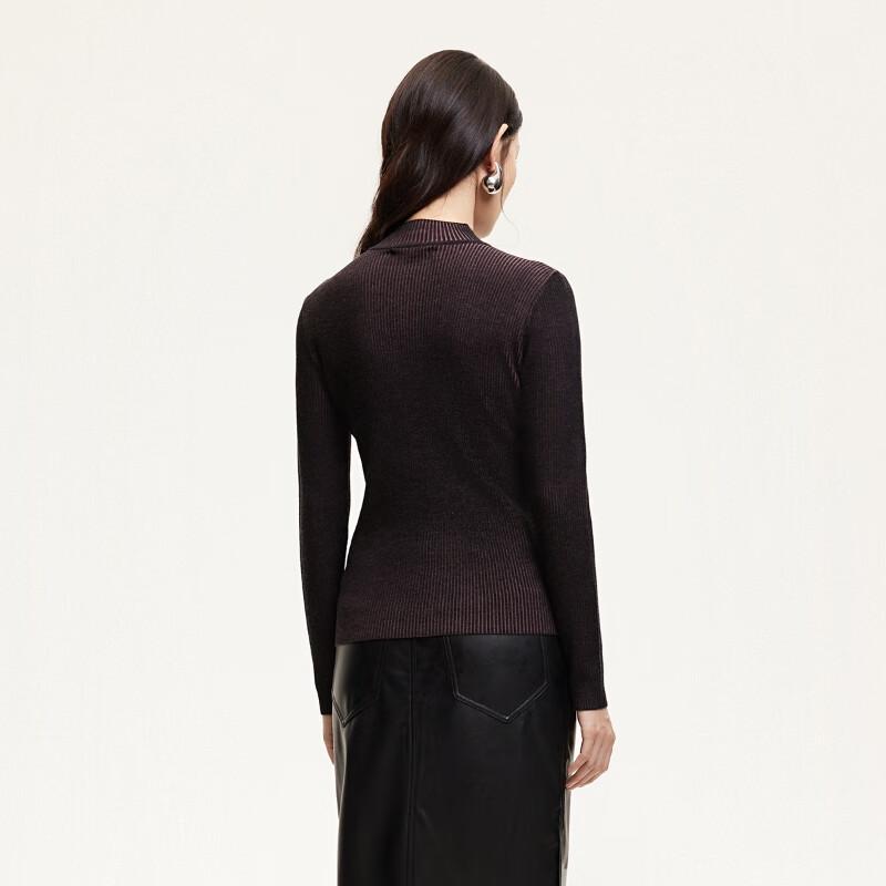 Veromoda Women's Slim-Fit Wool Blend Round Neck Knit Sweater