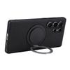 VILI D-THS Series for Samsung Galaxy S23 Ultra Magnetic Case Ring Kickstand PC TPU Phone Back Cover with Strap