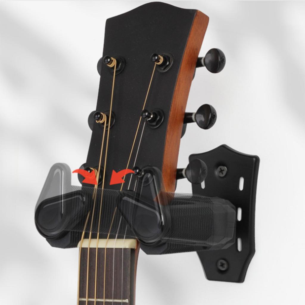 Guitar Wall Mount Hangers Rack Auto Lock Display Stand Musical Instrument Support Holder Wall Hook Easy to Install