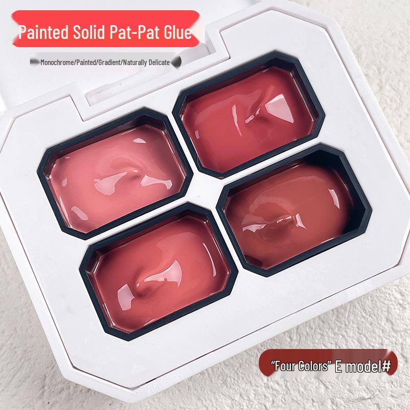 Nuovo Gel Pat Pat: Nove Griglie Nail Art Colore Solido Pittura Blush 2024 - Sfumato Saturo Gradiente, Non Richiede Lavaggio