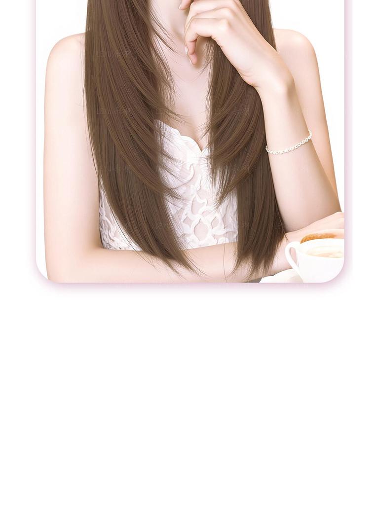 Sweetheart Pop Star Wig: Vintage Japanese-Inspired, Full Head Straight Hair Wig for Women, Perfect for Daily Wear.