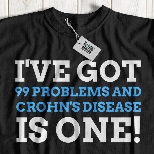 Unisex Funny Crohn s Disease T-Shirt Colitis Gifts & Enteritis Shirts Bowel Tee 3XL