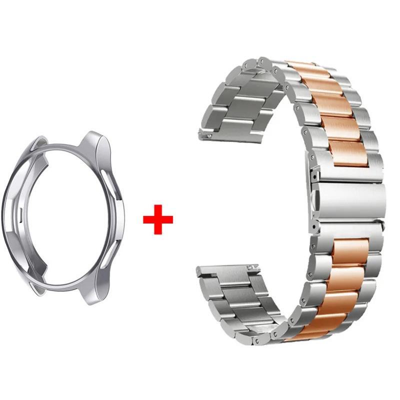 Bracelet + Boîtier pour Samsung Galaxy Watch 6 5 4 44mm 40mm Classic 46mm 42mm Bracelet en Acier Inoxydable Galaxy Watch 3 5 Pro 41 45mm Bracelet