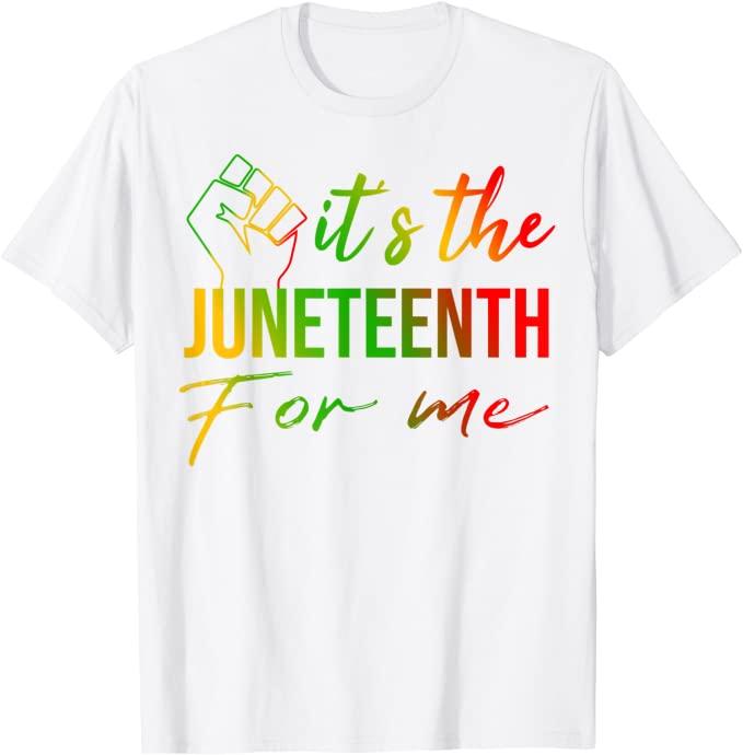 Its The Juneteenth for Me Freeish Since 1865 Independence Day TShirt Black Pride with Pan African Flag Graphic Tee Tops Gift