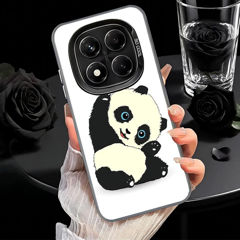 Cute Cartoon Panda Soft Phone Case for Xiaomi Redmi Note 13 14 15 Pro Plus 12S 12 11S 11 11T 10S 10 Shockproof Cover Back Shell