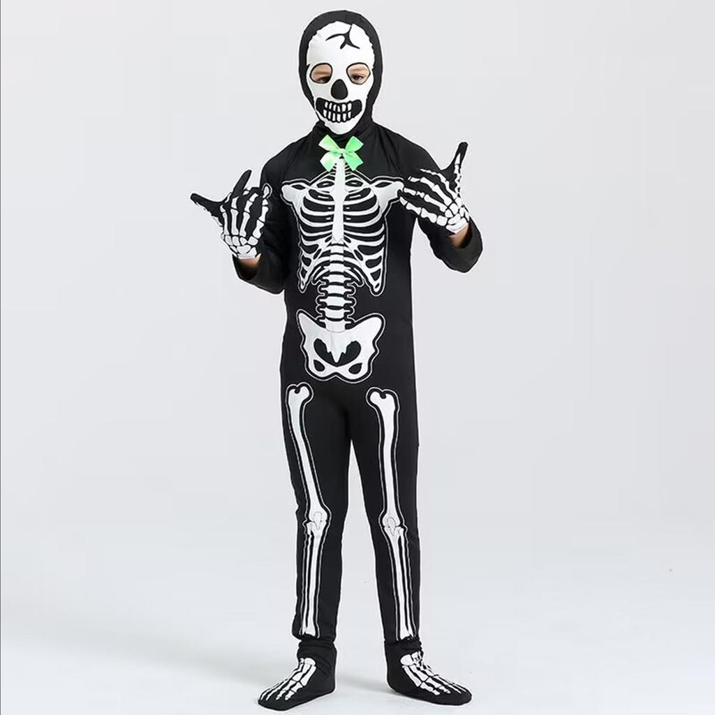 Halloween Children's White Ghost Role Play Costume Stage Ghost Clothes One-piece Party Costume