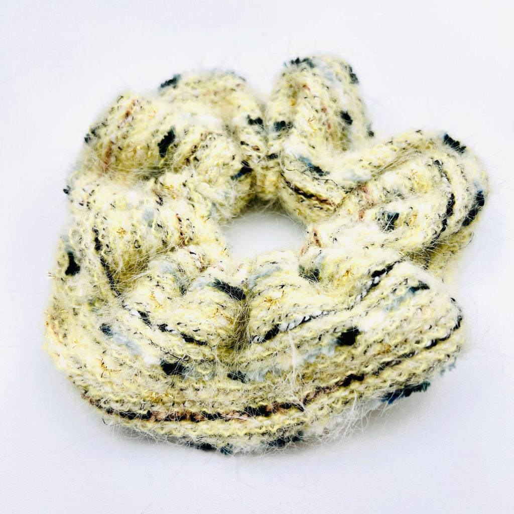Podzimní a zimní pletená velká scrunchie - Dámský evropský a americký havajský vlasový doplněk