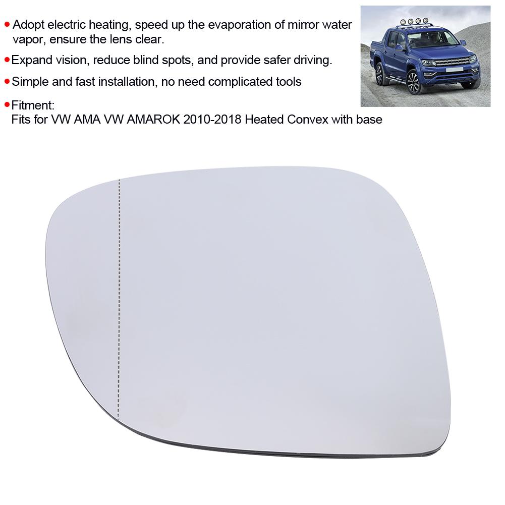 Right Side Wing Mirror Heating Glass Replacement Fits for VW Amarok 2010 2018