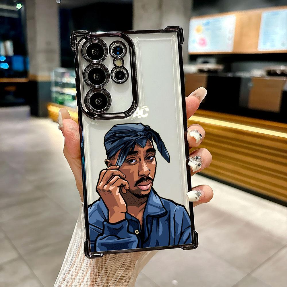 

Coque For Galaxy S26 Ultra Tupac Singer 2PAC Phone Case For Samsung S26 S25 S24 S23 S21 Ultra S20 FE S25 Plus 5G Silicone Cover Galaxy S20 Ultra