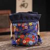 Premium Tea Cup Pouch - Luxury Satin Drawstring Bag for Single Cup Storage - Elegant Handmade Chaxi Tea Accessory Gift