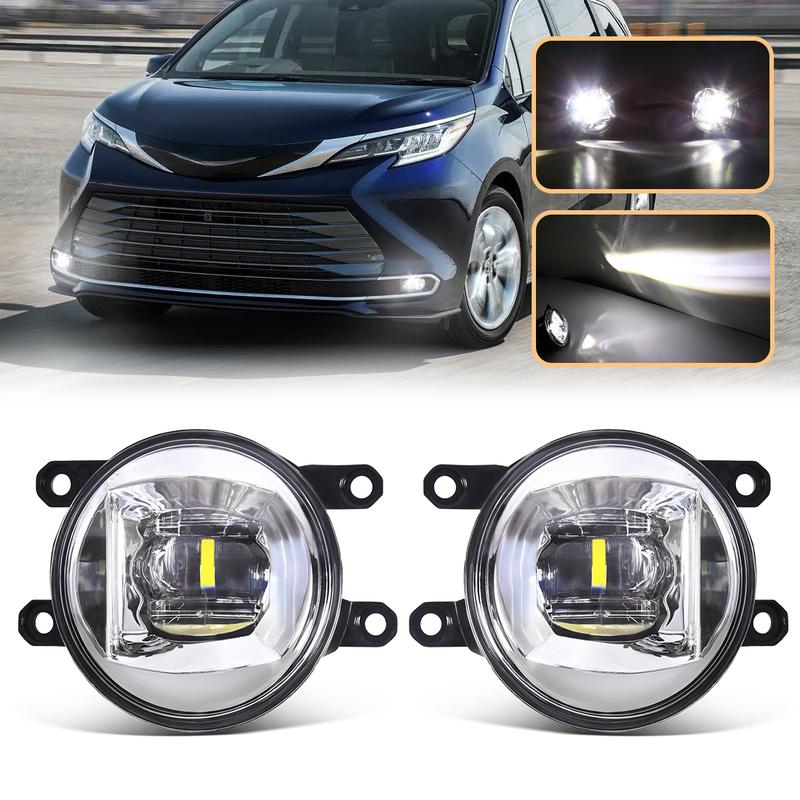 LED Fog Lamp For Toyota Sienna    2024 Front Bumper Fog Light Driving Lamp Assembly High Power 12V
