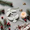1-4pcs Peace Doves Resin Christmas Decorations Creative Home Festival Sculpture Outdoor Courtyard Friendship Dove Decoration